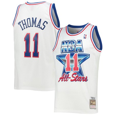 Men's Eastern Conference #11 Isiah Thomas White Hardwood Classics 1992 NBA All-Star Game Swingman Jersey